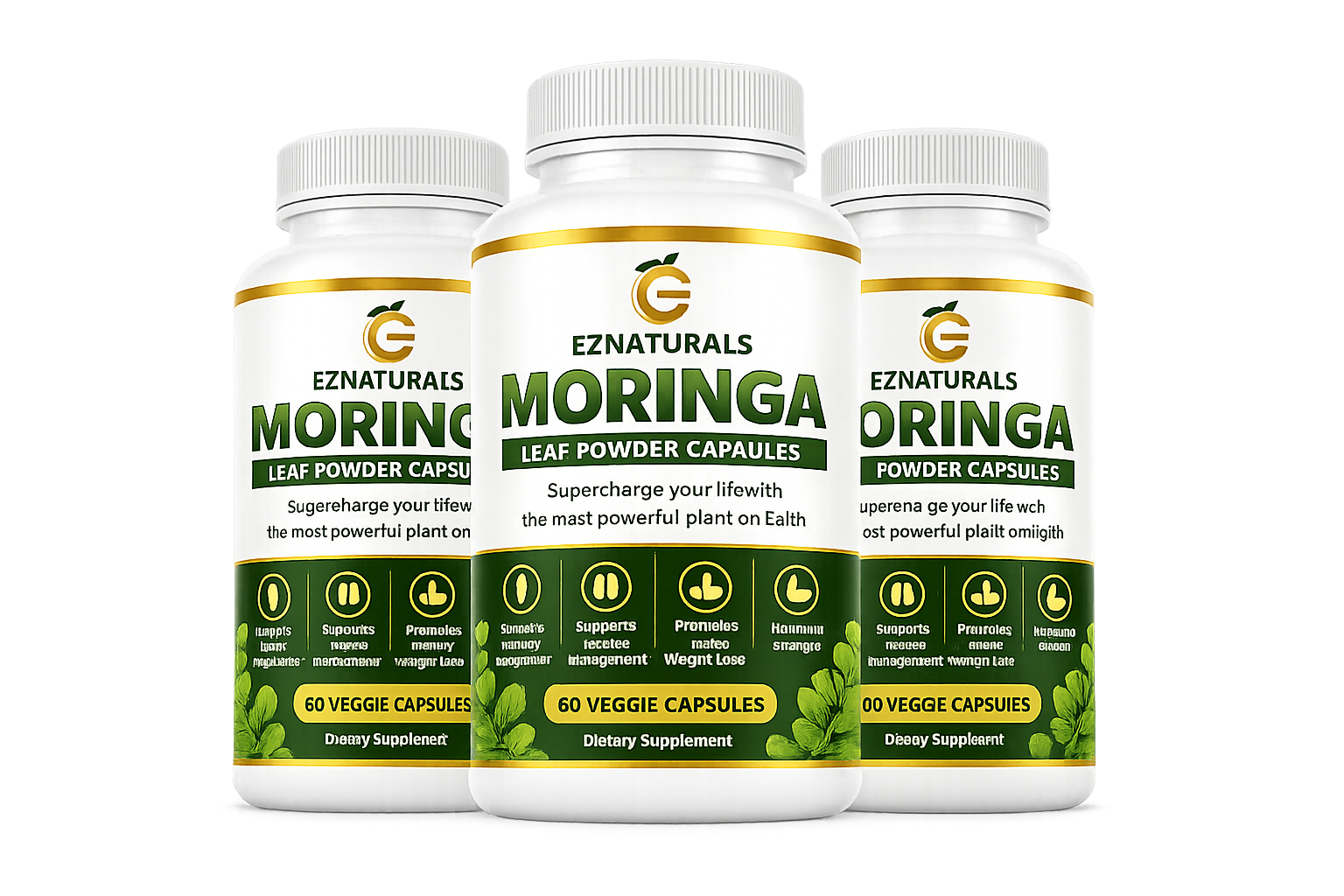 EZNaturals Moringa Supplement - 3 Bottles